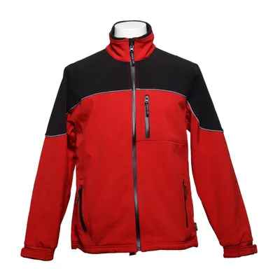 Softshell jacket (Red, Black) from Dee Elastane, Polyester