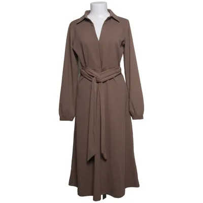 Skjortekjole (Beige) fra Happy Holly Elastan, Polyester
