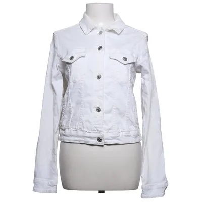 Jeansjacka (Vit) från Mango Denim Bomull, Elastan