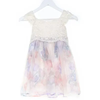 Bloemenmeisjes jurk (Meerkleurig, Wit) van H&M Polyamide, Katoen