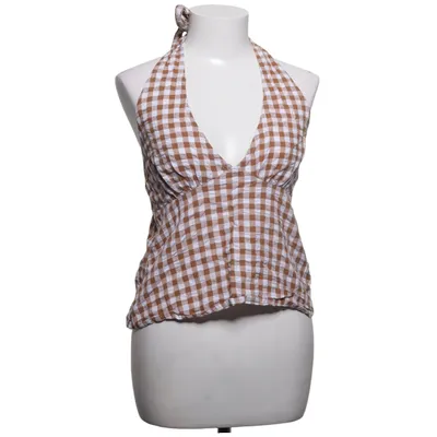 Halternecktopp (Brun, Vit) från Influence Bomull