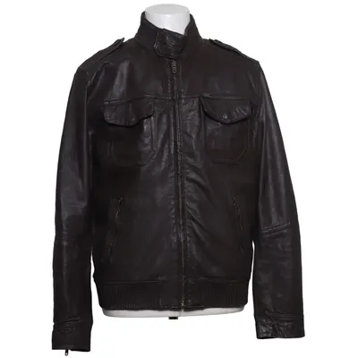 Läderjacka (Brun) från Pepe Jeans Bomull, Skinn