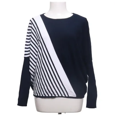 Pull-over (Bleu, Blanc) de Zero Polyester, Viscose