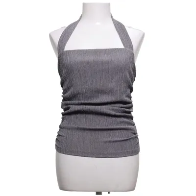 Halterneck top (Grå) fra Zara Elastan, Polyester