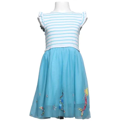 Jurk (Blauw, Wit, Meerkleurig) van Mini Boden Katoen, Polyester