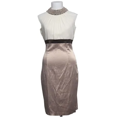 Cocktailkjole (Hvid, Beige) fra Black Bomuld, Elastan, Polyester