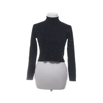 Turtleneck (Black, Silver) from Zara Knit Polyester, Viscose