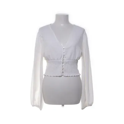Crop top (Vit) från Monki Polyester, Elastan