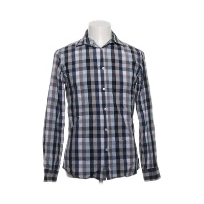 Flanellskjorta (Blå, Grå, Vit) från Bläck Bomull