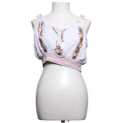 Crop top (Blanc, Multicolore) de Patrons of Peace Viscose