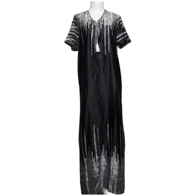 Kaftan (Schwarz, Weiß) von Lin Lin Polyester, Viskose
