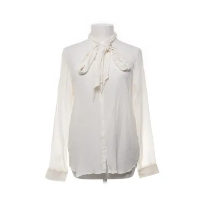 Knytblus (Vit) från Zara Woman Silke