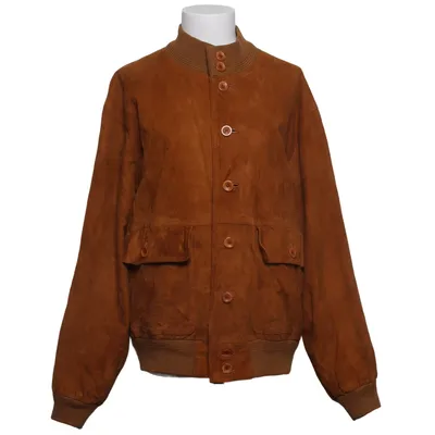 Leren jack (Bruin) van Pielini Leer, Viscose