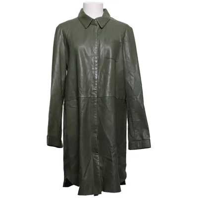 Leren jas (Groen) van Transmission Leer, Polyester
