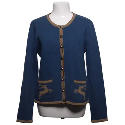 Cardigan (Blue, Brown) from Hammerschmid Polyamide, Wool