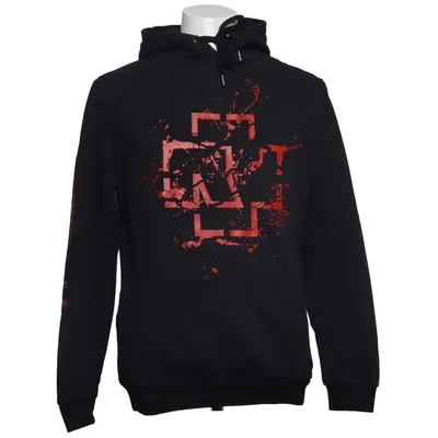 Huvtröja (Svart, Röd) från Rammstein Bomull, Polyester