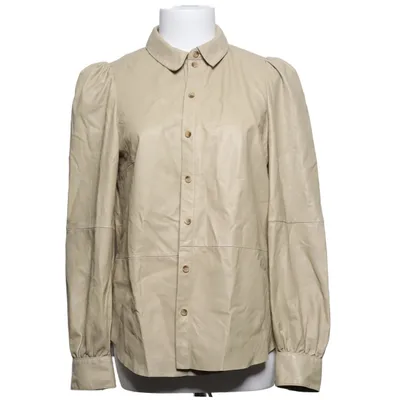 Leren jack (Beige) van Set Leer