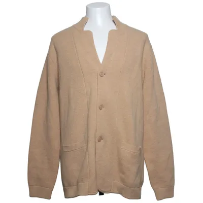 Cardigan (Beige) van Strokesman's Polyamide, Wol