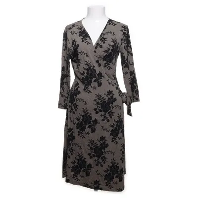 Omlottklänning (Svart, Beige) från Vera Velour Elastan, Viskos