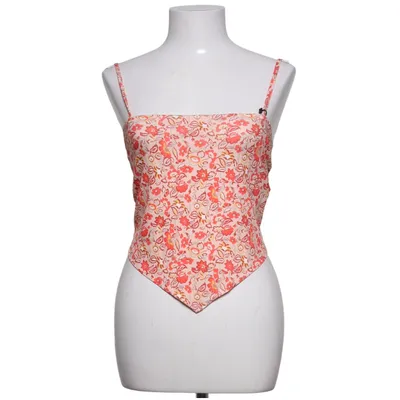 Crop top (Rosa, Röd, Vit) från VILA Clothes Elastan, Polyester