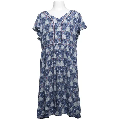 Robe (Bleu, Blanc, Multicolore) de IKKS Viscose