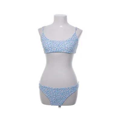 Bikini (Blue, White) from Shein Elastane, Polyester
