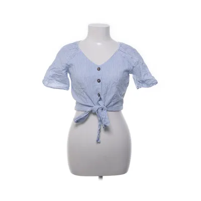 Crop top (Blue, White) from Pigalle Cotton