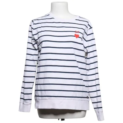 Lange mouwen shirt (Wit, Blauw) van Strandfein Katoen, Elastaan