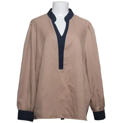 Blouse (Beige, Blauw) van Shein Curve Polyester