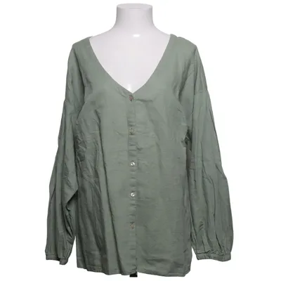 Bluse (Grün) von Lindex Baumwolle, Leinen