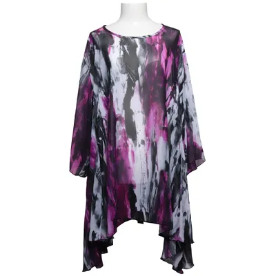 Tunika (Lila, Svart, Vit) från AKH Fashion Polyester