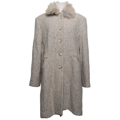 Winter coat (Beige, Multicolored) from Bigarreau Polyester, Wool