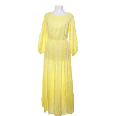 Maxi jurk (Geel) van H&M Katoen, Viscose