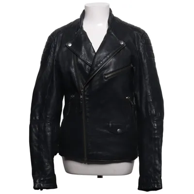 Biker jacket (Black) from Emilio Cotton, Leather, Polyester