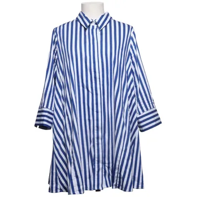 Tunique (Bleu, Blanc) de Ulla Popken Coton, Élasthane, Polyamide