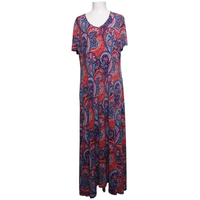 Robe longue (Bleu, Rouge, Multicolore) de Kim & Co Élasthane, Polyester