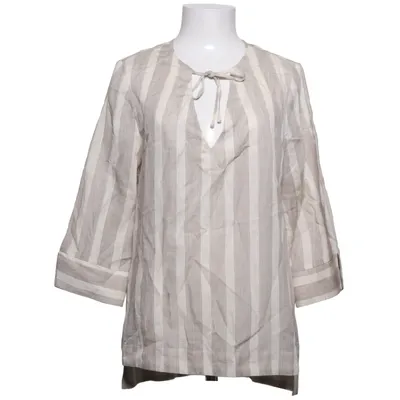 Blus (Beige, Vit) från Lawrence Grey Bomull, Linne, Tencel