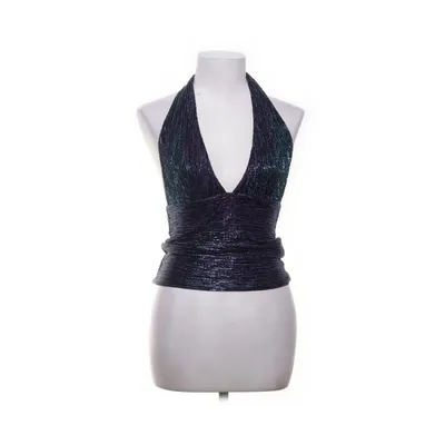 Halternecktopp (Blå, Lila, Svart, Flerfärgad) från H&M Elastan, Metallfiber, Polyester