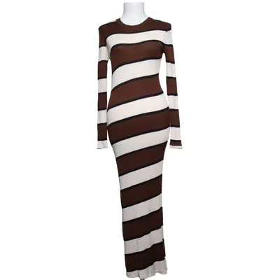 Maxi jurk (Bruin, Wit, Zwart) van Mango