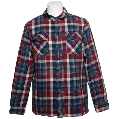 Flanellen overhemd (Blauw, Rood, Wit) van Ayacucho Organisch katoen, Gerecycled polyester