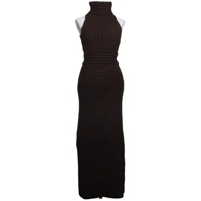 Robe à col roulé (Marron) de Adoore Élasthane, Nylon, Polyester recyclé