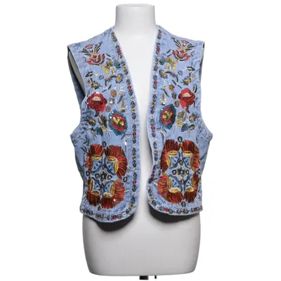 Gilet (Blauw, Meerkleurig) van Zac & Zoe Katoen, Polyester