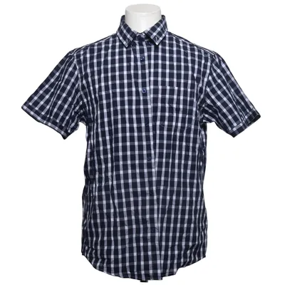 Short sleeve shirt (Blue, White) from Lakeland Cotton