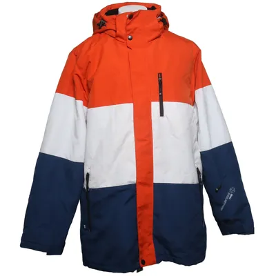 Skijakke (Blå, Hvid, Orange) fra Ski Industries Polyamid, Polyester