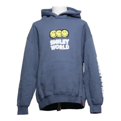 Hoodie (Blue) from Smiley World Cotton, Elastane