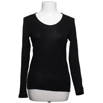 Langærmet t-shirt (Sort) fra Engel Silke, Uld