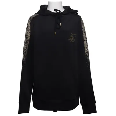 Huvtröja (Svart, Guldfärgad) från SikSilk Elastan, Polyester