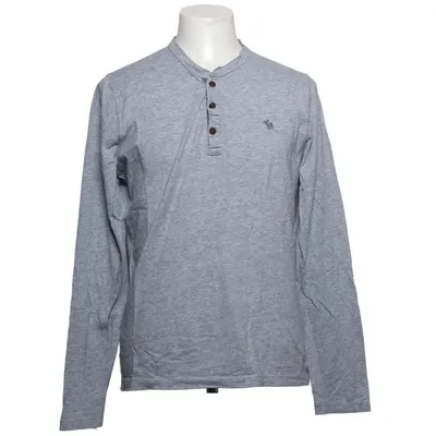 Henley T-shirt (Grå) fra Abercrombie & Fitch Bomuld, Polyester