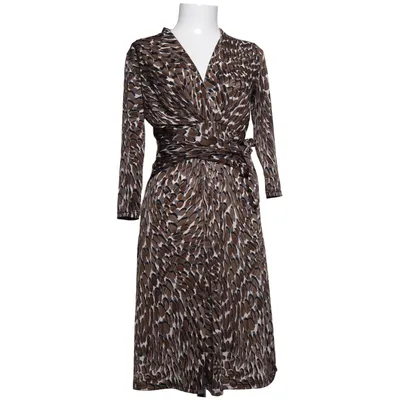 Jurk (Bruin, Wit, Zwart) van Ilse Jacobsen Elastaan, Polyester
