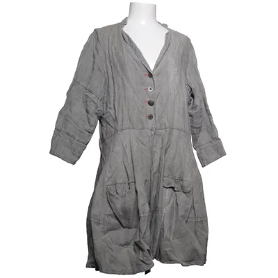 Klänning (Grå) från Ewa I Walla Bomull, Linne, Viskos